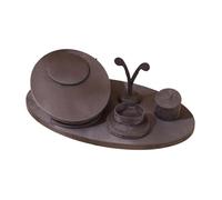 Fiocias Présentoir à Bijoux Multifonctionnel, Objet de décoration pour Coiffeuse ou Magasin de Bijoux, Gris