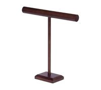 Fiocias Présentoir Collier Organisateur Bijoux Support T Forme avec Base en Bois Stable pour Suspendre Bracelets et Boucles d'oreilles Adapté à La Décoration, Barre Haute