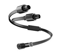 Fiocias Rallonge électrique extérieure étanche en forme de Y avec répartiteur en Y pour éclairage extérieur (fêtes, Nouvel An, etc.), 1 Femme pour 2 Hommes