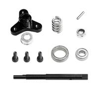 Fiocias Rc Car Clutch Combination Ensemble Kit Embrayage Volant Cloche Aluminium Acier Léger Installation Directe Convient à Passe-temps Voitures RC 2WD 4WD, Noir
