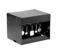Fiocias -réarmement Piège Métal Porte-Cible Mécanisme Réinitialisation pour Formation Tirs Scènes Intérieur Extérieur, Noir, 20x16x16cm
