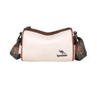 Fiocias Sac à bandoulière léger pour femme pour les trajets et les vacances, Beige, blanc, 21.5 cmx11 cmx14.5 cm