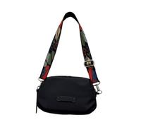 Fiocias Sac Bandoulière Femme Décontracté en Tissu Oxford, Léger et Imperméable, avec Petite Fermeture éclair, Idéal pour Les et Le Travail (23 Cm X 1, Noir