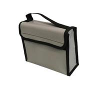 Fiocias Sac Batterie Sécurisé Pochette de Transport Organisateur de Fibre de Verre Résistante à La Chaleur pour Stockage Power Bank Sécurité Atelier, L