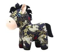 Fiocias Sculpture de Cheval, Cadeau pour Le Nouvel An Chinois Ou Un Anniversaire, Peluche Douce, Statue D'animal pour La Maison, La Chambre Ou Le Salon, Style D 20 Cm