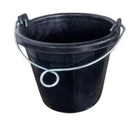 Fiocias Seau à Nourriture en Caoutchouc avec Poignée pour Chiens et Chèvres, Seau Multifonctionnel pour Jardin.
