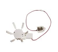 Fiocias Simulation Fleur Ouvreur Dispositif Automatique Fleur Artificielle Mécanisme Mouvement Engin Créatif Utilisation pour Exposition Artistique Ma, Blanc