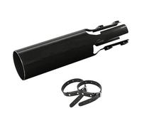 Fiocias Souffleur de Feuilles Amplificateur d'air Buse Universelle Accessoire Métal Résistant Fonction Pressurisation Maniable Adapté Au Nettoyage Jardin Gara, Noir