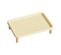 Fiocias Station d'alimentation surélevée pour, Table d'alimentation surélevée, Support d'alimentation en Bois Robuste, Plateforme D'alime, Beige