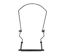 Fiocias Support de Harmonica Support Harmonica Réglable Tour de Cou Dix Trous Structure Métal Souple Ressort Convenant Scène Musique, Noir