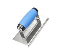 Fiocias Taloche D'Angle Inox pour Béton Outils de Finition Plâtrier Poignée Antidérapante Adaptée à La Maçonnerie Rénovation Murale Bricolage, R4.5 Mm