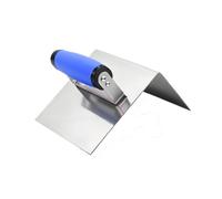 Fiocias Taloche Outil Talocheur Enduit Plâtre Inox Résistant Ergonomique Confortable Finition Lisse Convient pour Bricoleurs Professionnels et Rénovation, Angle Extérieur