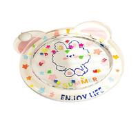Fiocias Tapis D'Eau Tapis D'Éveil Gonflable Matelas D'Eau Tapis Rafraîchissant Jouet Sensoriel avec Éléments Flottants Ludiques Approprié pour Les Bébés sur L, Lapin