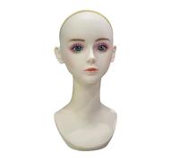 Fiocias Tête de Mannequin Multifonctionnelle pour Perruques, Chapeaux, Foulards et Colliers.