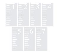 Fiocias Toise de Croissance Pochoir Ajouré, Décoration Intérieure, Règle de Mesure de La Taille pour Garçon et Fille