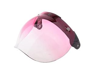 Fiocias Visière de Protection à Bulles pour, 3 Boutons-Pression, Protection Optimale Contre Les Rayures et Les Chocs, en Polycarbonate Confortable pour L, 4, comme décrit