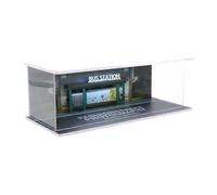 Fiocias Vitrine pour Voiture Miniature à L'échelle 1/64, Modèle de Garage Miniature avec éclairage LED, En PVC Moulé sous Pression, Boîte D'exposition, E