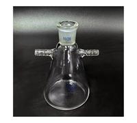 Fiole à filtration avec tubulure latérale 5 mL - 25 mL - 1000 mL 19/26, fiole triangulaire avec double tubulure supérieure latérale(100ml)