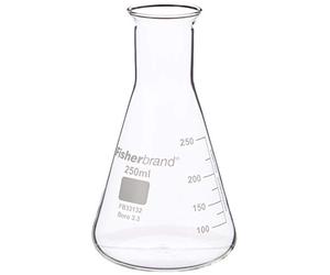 Fiole conique en verre 250ml | Fiole à mesurer, fiole moléculaire, fiole d'Erlenmeyer, fiole de chimie