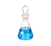 Fiole Erlenmeyer Conique Bouchon Verre Raccord Rodé Labo-200mL 24/29#