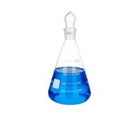 Fiole Erlenmeyer Conique Bouchon Verre Raccord Rodé Labo-500mL 29/32#