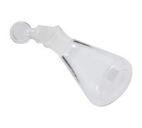 Fiole Erlenmeyer en Verre 100ml Bouchon pour Chimie Présent rentrée | Corps Transparent Gradué, Ouverture Large, Observation Aisée des Solutions Aqueuses, Chauffage sur Plaque, Cours Pratiques