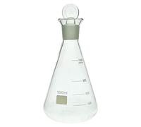 Fiole Erlenmeyer en verre borosilicaté 50-1000 ml - Fiole de détermination de l'iode avec joint conique standard(1000ml with 34/35 Stopper)