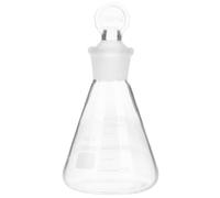 Fiole Erlenmeyer en Verre Bouchon Graduée 150ml Laboratoire | Borosilicate Transparent, Large Ouverture, Mesures Précises pour Solutions Aqueuses, Enseignement Scientifique et Recherches