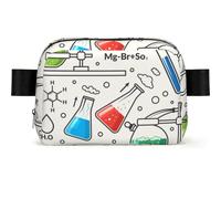 Fiole et Tube à essai pour Produits Chimiques,Sac Banane carré de Voyage, Sac de Poitrine décontracté, Sac Banane pour Hommes et Femmes