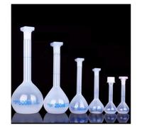 Fiole jaugée, flacon de mesure, bouteille graduée for laboratoire de Test(50ml-2Pcs)