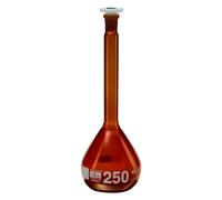 Fiole jaugée Hirschmann® DURAN, classe A, USP, qualité blanche, 250:0,12 ml NS 14/23, H 220 mm