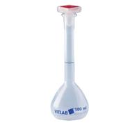 Fiole jaugée Vitlab®, PP, classe B, avec bouchon NS 14/23, PP, 100 ml