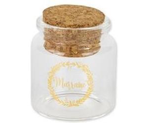 fiole marraine or 4.5x5.5cm bouchon - artifetes 78614 Jaune G