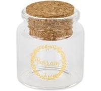 fiole parrain or 4.5x5.5cm + bouchon - artifetes 78615 Transparent G