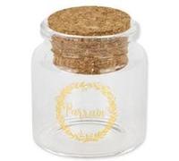 fiole parrain or 4.5x5.5cm bouchon - artifetes 78615 Transparent G