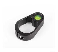 Fiole ronde avec support pour tige de centrage en fibre de carbone, alliage d'aluminium et boîtier en plastique, convient aux poteaux de 25 mm à 36 mm de diamètre, bulle verte (G)