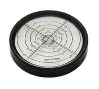 Fiole ronde pour niveau à bulle 60 mm x 10 mm en acier inoxydable pour nivellement de machine, équipement d'atelier, jauge robuste (A)
