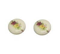 FIOLIRTL Poignée Meuble 2 Pièces À Trou Unique Poignée En Céramique Armoire Armoire Armoire À Chaussures Noir Et Blanc Poignée E