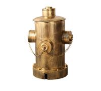 FIONEL Poubelles extérieures Poubelle à pédale en fer rétro, conteneur de déchets en forme de bouche d'incendie de Style industriel robuste pour Bar maison/café/magasin Grande capacité