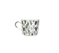 FIONEL Tasse à boisson 500 ml tasse à thé au lait avec échelle tasse à café fête verre à boisson créative adapté pour la maison bureau thé de l'après-midi tasse à thé au lait (couleur : cactus)
