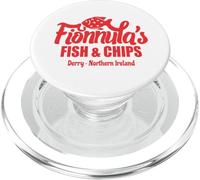 Fionnula's Fish & Chips Derry Irlande du Nord Drôle PopSockets PopGrip pour MagSafe