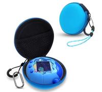 FIOPAZ Étui de transport pour Tamagotchi Paradise/Nano-MALS, coque de protection rigide en EVA portable avec lanière et mousqueton pour enfants, étui uniquement (bleu)