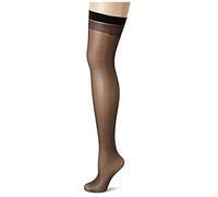 Fiore Bas à coutures transparentes 20 deniers. - Noir - Medium