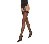 Fiore Bas extra-fin 20 deniers Noir, blanc, disponibles en noir, blanc, beige foncé ou chair - Noir - S