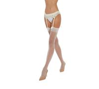 Fiore : Bas Voile Justine - 20 Den (L, Blanc)