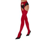 Fiore Collants effet porte-jarretelles 60 deniers Noir, blanc, rouge