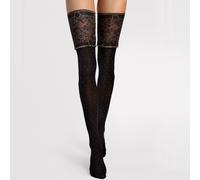 Fiore Notte fantastique bas de luxe pour femmes à pois avec large couronne 40...