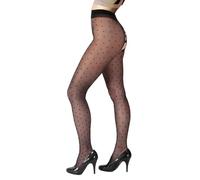 Fiore Sensual DREAM Collants à motifs sexy Noir Lingerie 20/30D, Bold Dream, S
