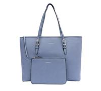 Fiorelli Etta Sac fourre-tout à boucle pour femme, sac à main élégant de grande capacité avec poche intérieure et pochette amovible, cuir synthétique, bleu conflour