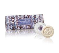 Fiorentino - Lot de 3 savons italiens - À la lavande - Faits à la main - Pain de 100 g chacun